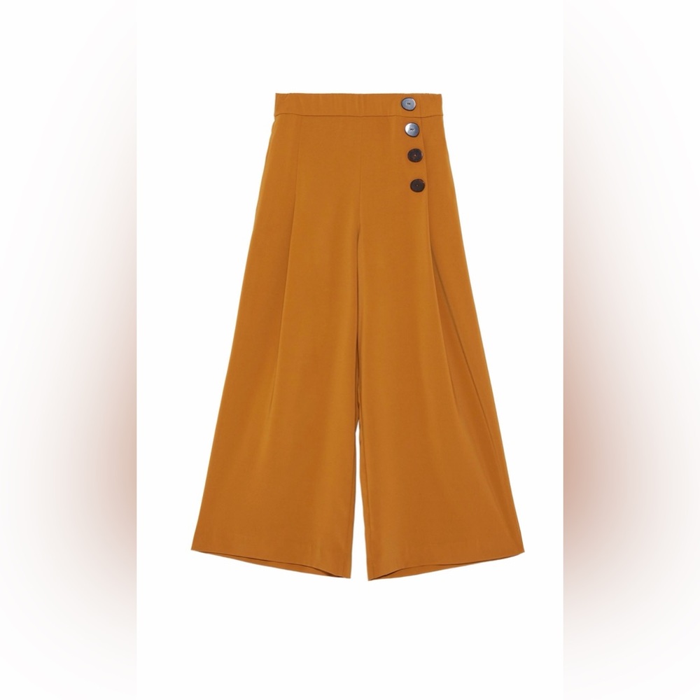 Zara Toffee Wide-Leg Pants